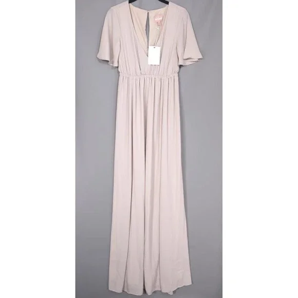 chinese dress ladies EMILIA RUCHED EMPIRE MAXI DRESS main image 1